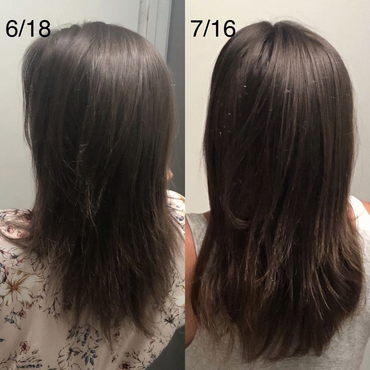 huile de ricin cheveux avant/après