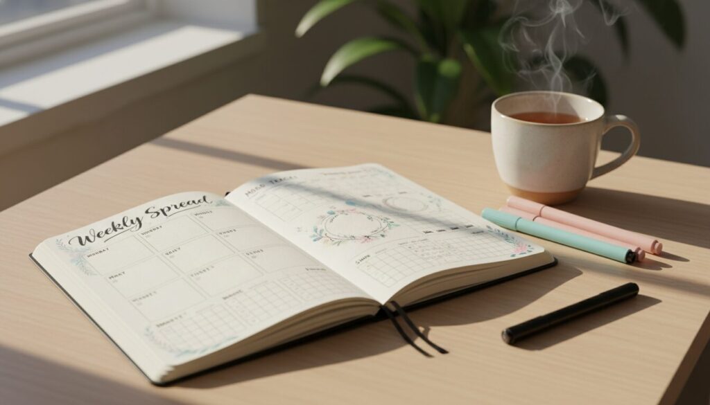 Idées bullet journal weekly log