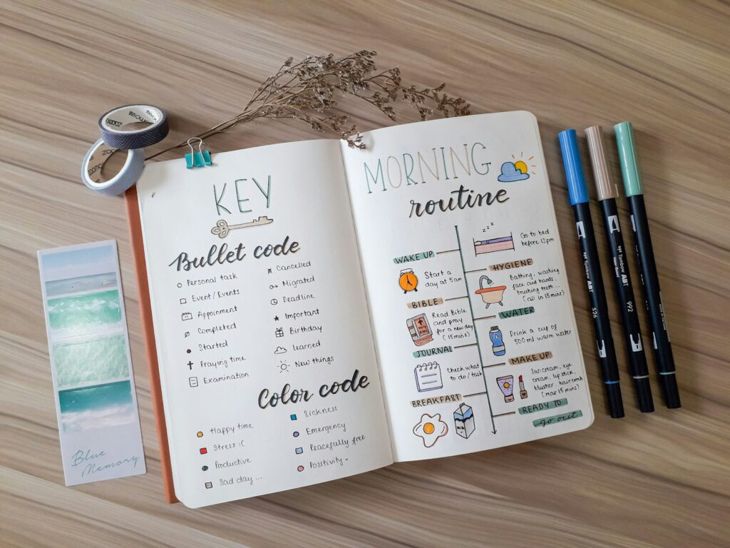 bullet journal exemple inspiration