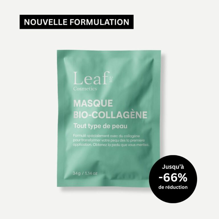 Masque bio-collagene Leaf Cosmetics photo produit